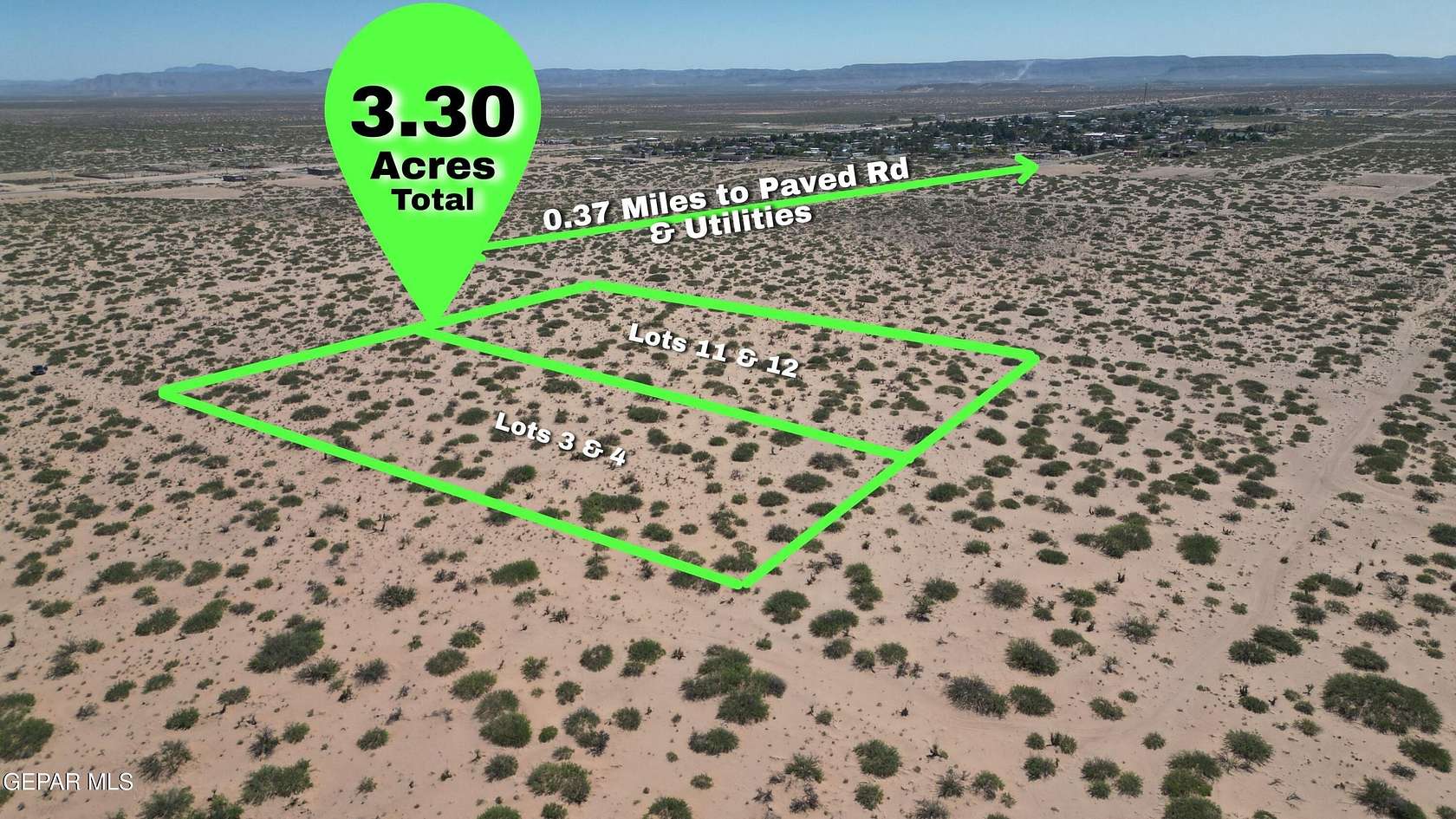 3.3 Acres of Land for Sale in Horizon City, Texas