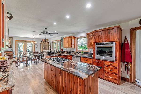 Center Island with Wolf Cooktop