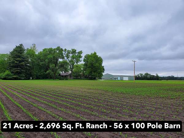 21 Acres of Land with Home for Sale in Rensselaer, Indiana