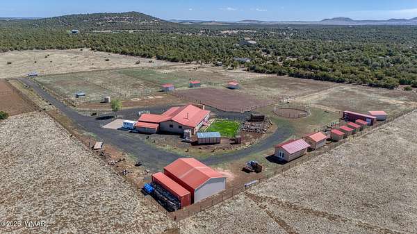 6.8 Acres of Land with Home for Sale in Vernon, Arizona