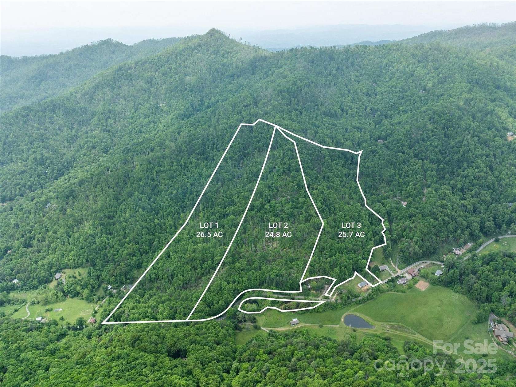 26.5 Acres of Recreational & Residential Land for Sale in Weaverville, North Carolina