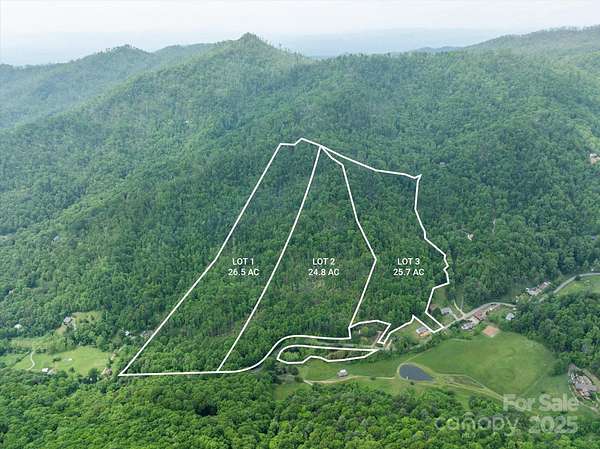 26.5 Acres of Recreational & Residential Land for Sale in Weaverville, North Carolina