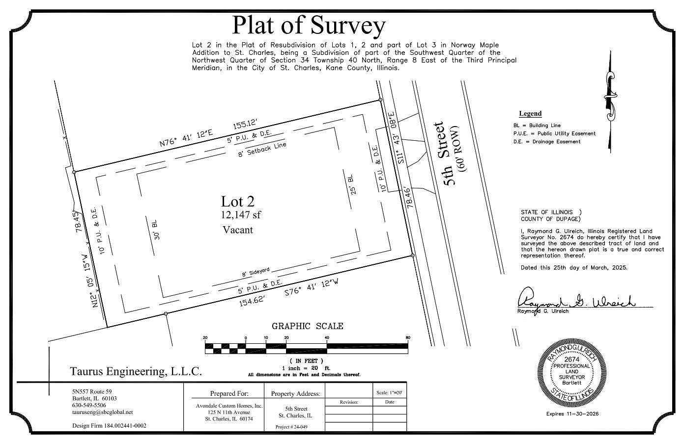 0.28 Acres of Residential Land for Sale in St Charles, Illinois