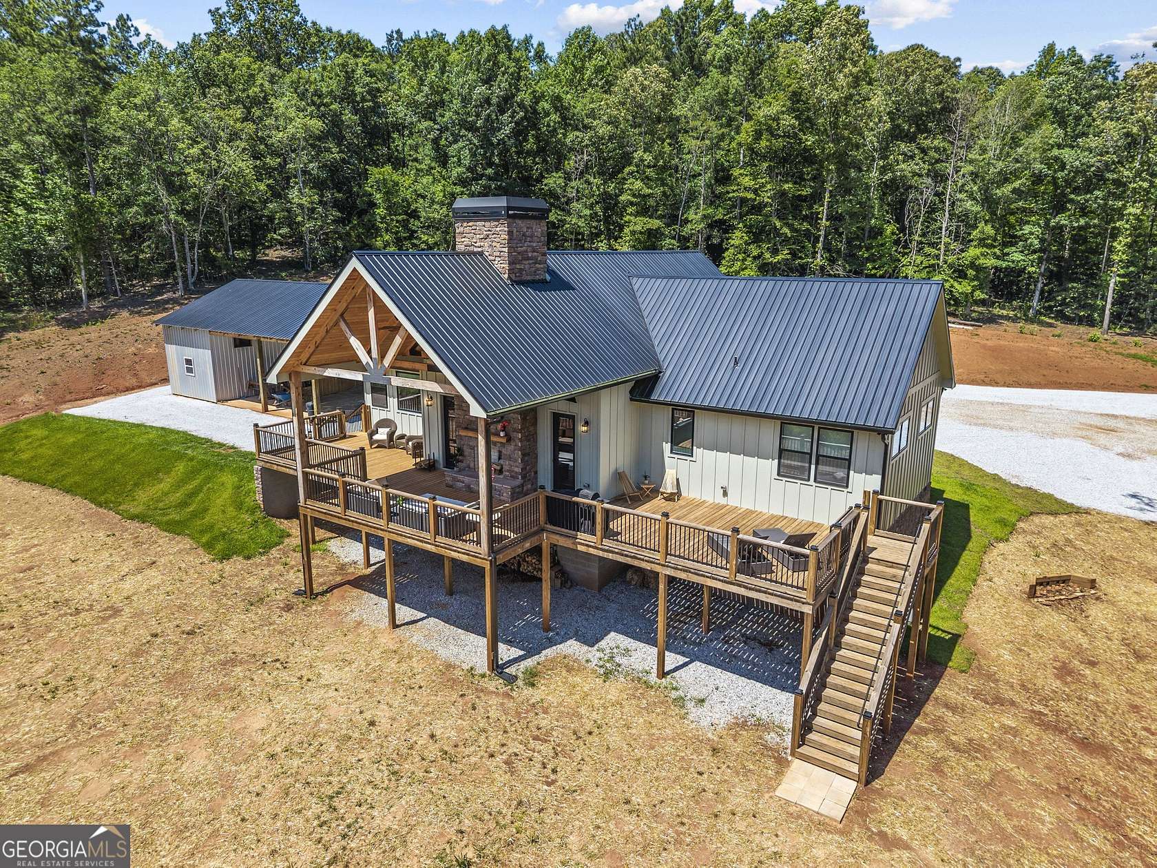 33 Acres of Recreational Land with Home for Sale in Danielsville, Georgia