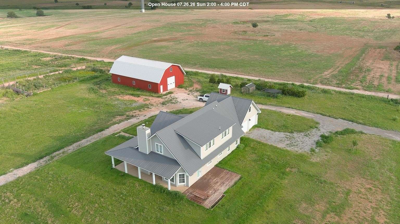 5 Acres of Land with Home for Sale in Meno, Oklahoma