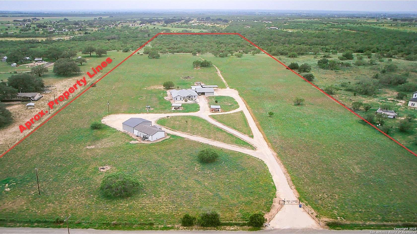 38 Acres of Recreational Land with Home for Sale in Devine, Texas
