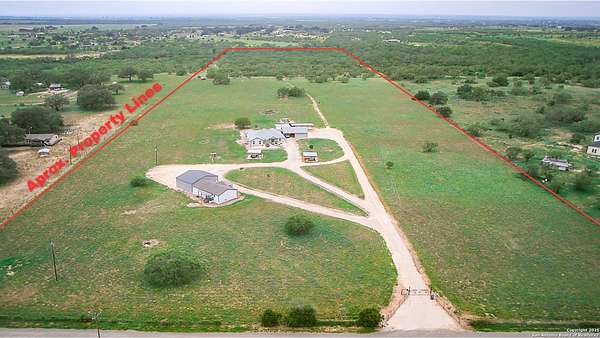 38 Acres of Recreational Land with Home for Sale in Devine, Texas