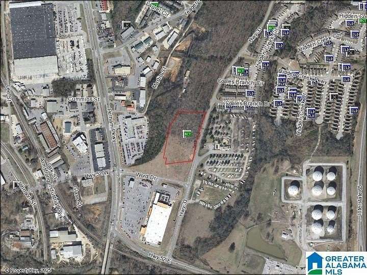 4.88 Acres of Commercial Land for Sale in Pelham, Alabama