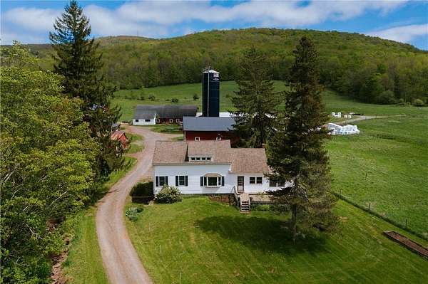 96.7 Acres of Agricultural Land with Home for Sale in Andes, New York