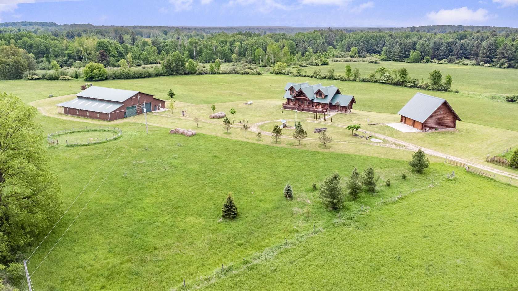 40 Acres of Land with Home for Sale in Sears, Michigan