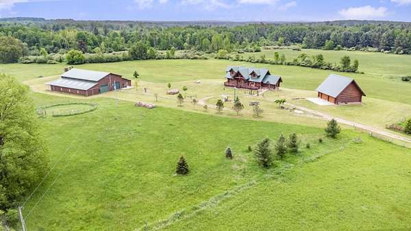 40 Acres of Land with Home for Sale in Sears, Michigan