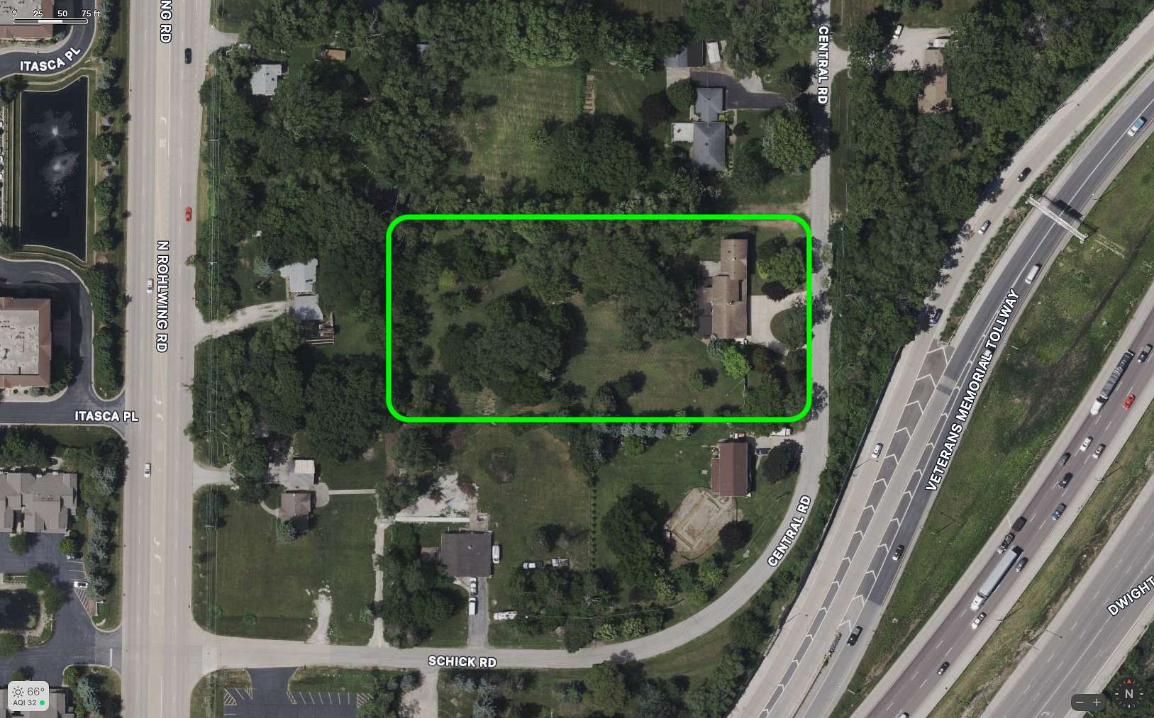 2 Acres of Residential Land with Home for Sale in Itasca, Illinois