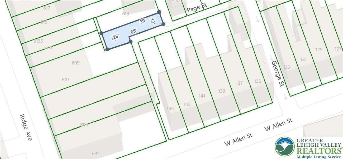 0.03 Acres of Land for Sale in Allentown, Pennsylvania