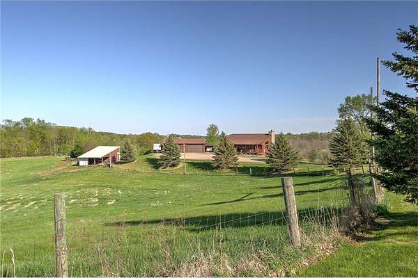 21.4 Acres of Recreational Land with Home for Sale in Braham, Minnesota