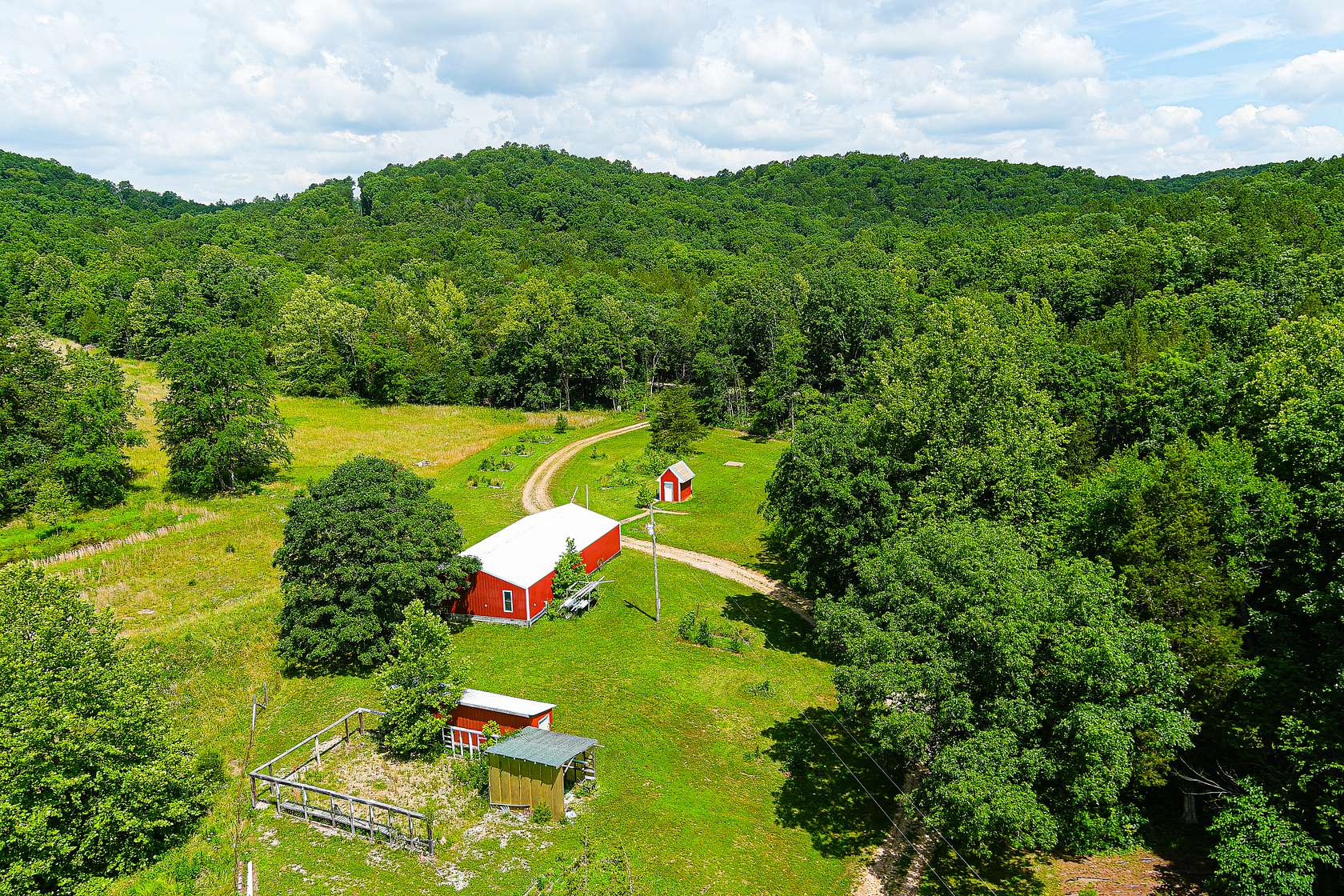 161 Acres of Land with Home for Sale in Des Arc, Missouri