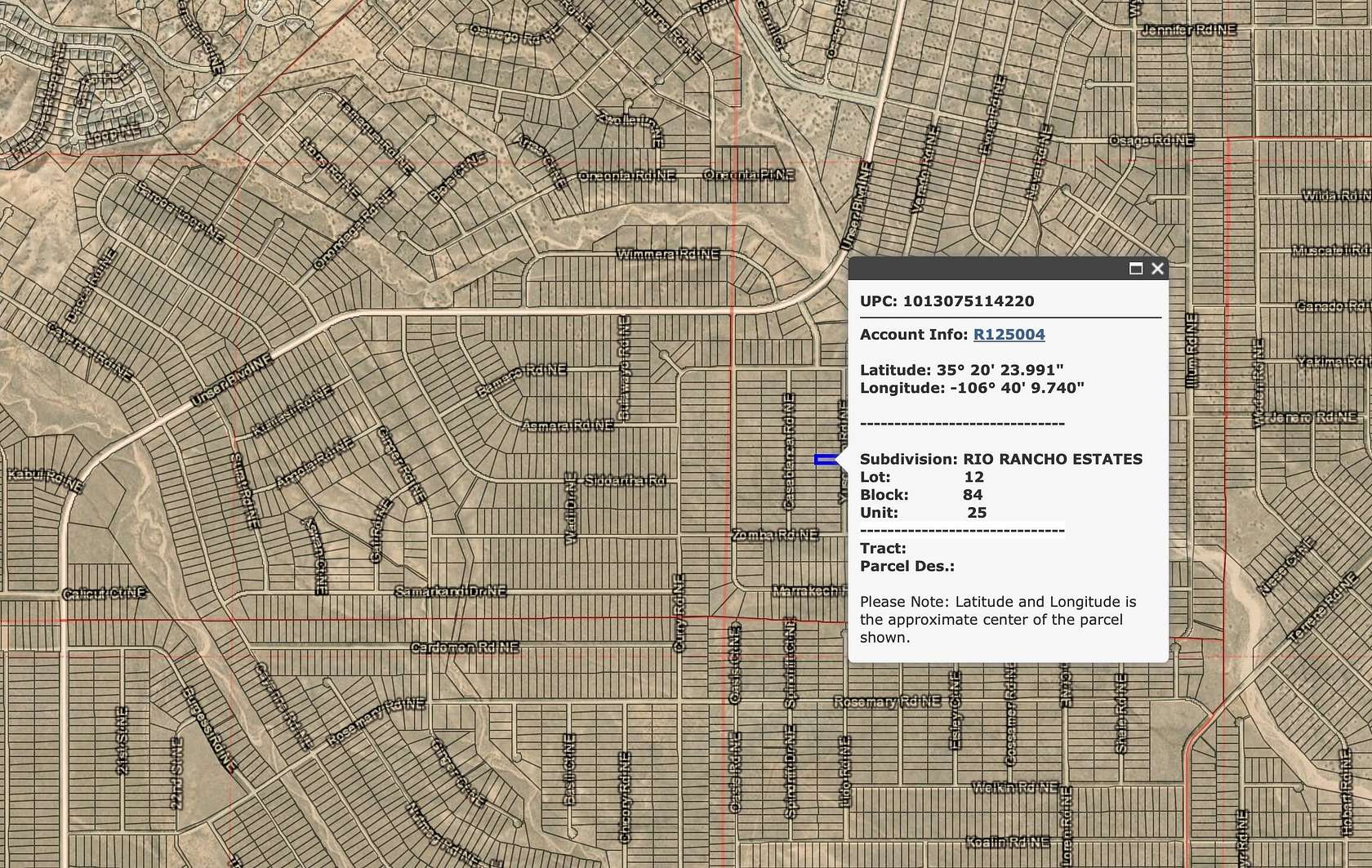 0.5 Acres of Residential Land for Sale in Rio Rancho, New Mexico