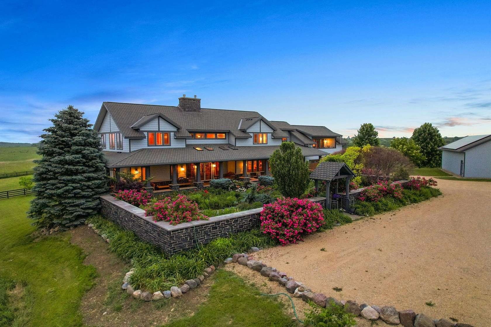 180 Acres of Agricultural Land with Home for Sale in Mount Horeb, Wisconsin