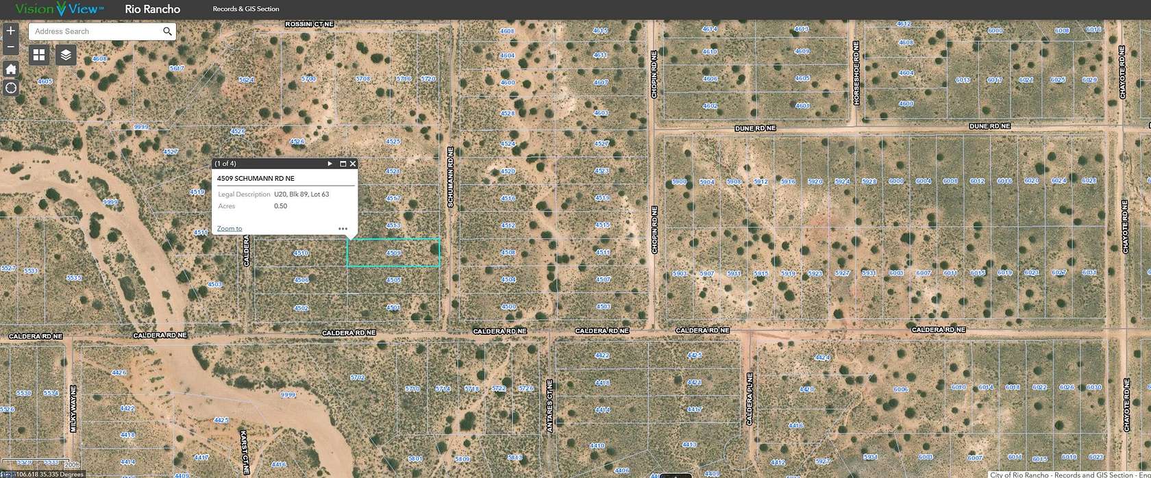 0.5 Acres of Land for Sale in Rio Rancho, New Mexico