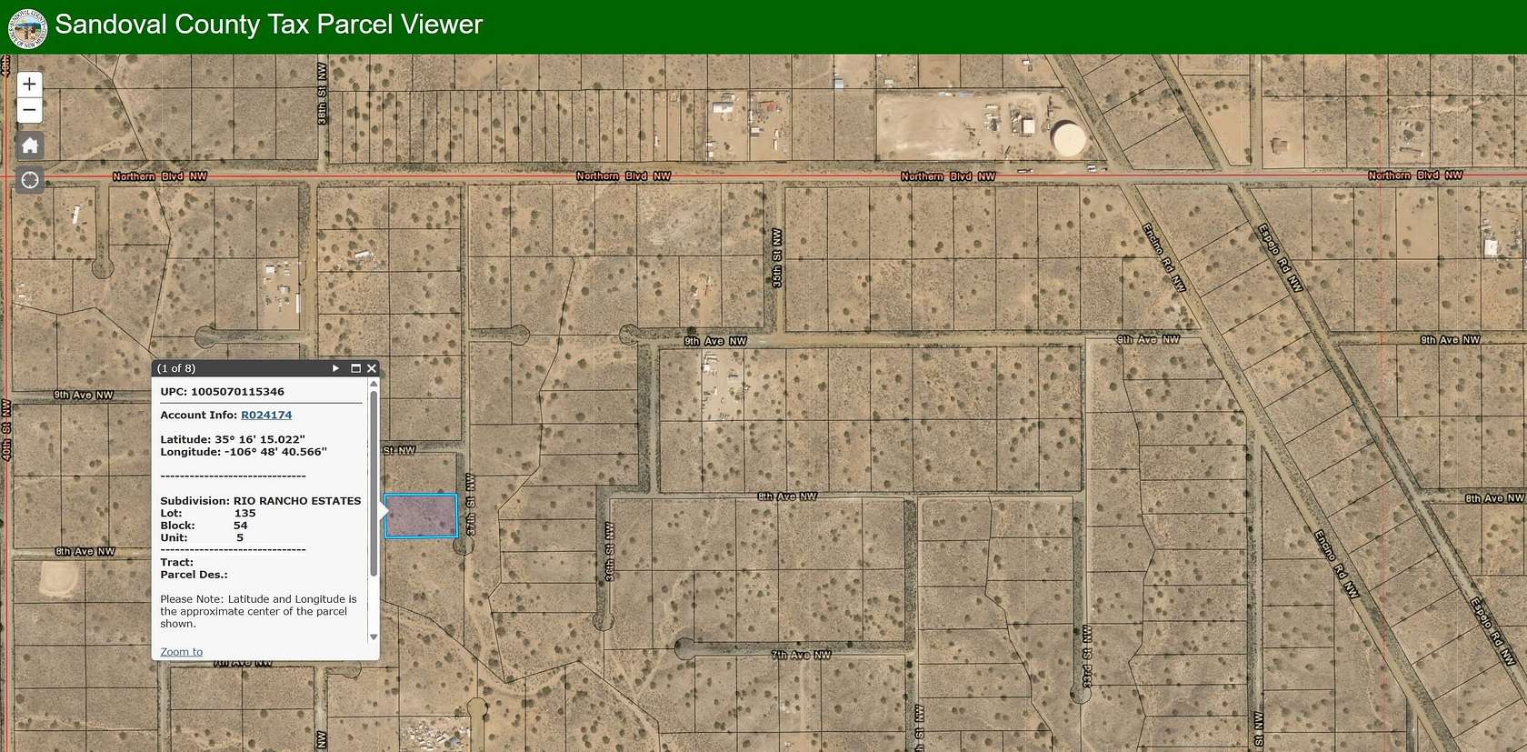 1 Acre of Land for Sale in Rio Rancho, New Mexico