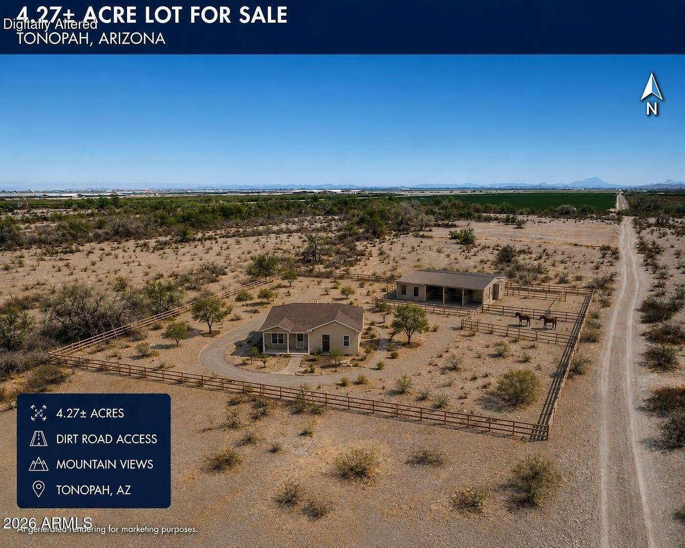 4.27 Acres of Residential Land for Sale in Tonopah, Arizona