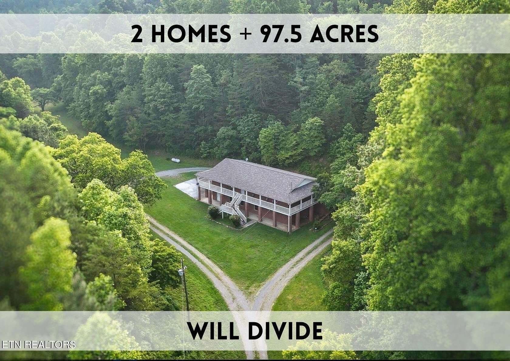 97.5 Acres of Land with Home for Sale in Sevierville, Tennessee