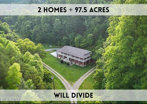 97.5 Acres of Land with Home for Sale in Sevierville, Tennessee