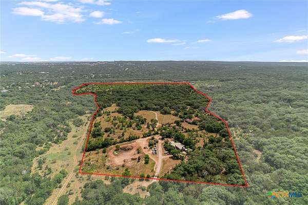57.1 Acres of Agricultural Land with Home for Sale in San Marcos, Texas