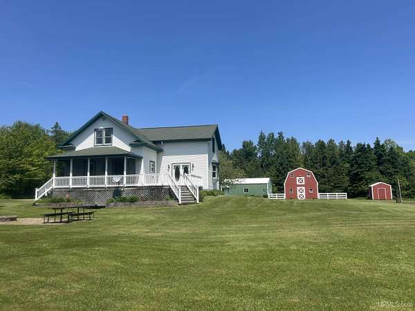 40 Acres of Agricultural Land with Home for Sale in Skandia, Michigan