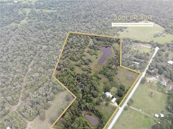 17.4 Acres of Land with Home for Sale in Somerville, Texas