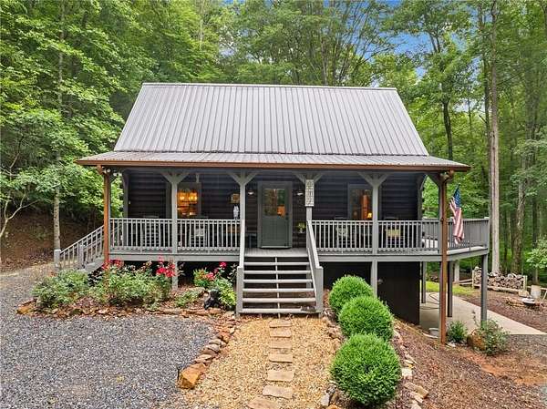 7 Acres of Residential Land with Home for Sale in Ellijay, Georgia