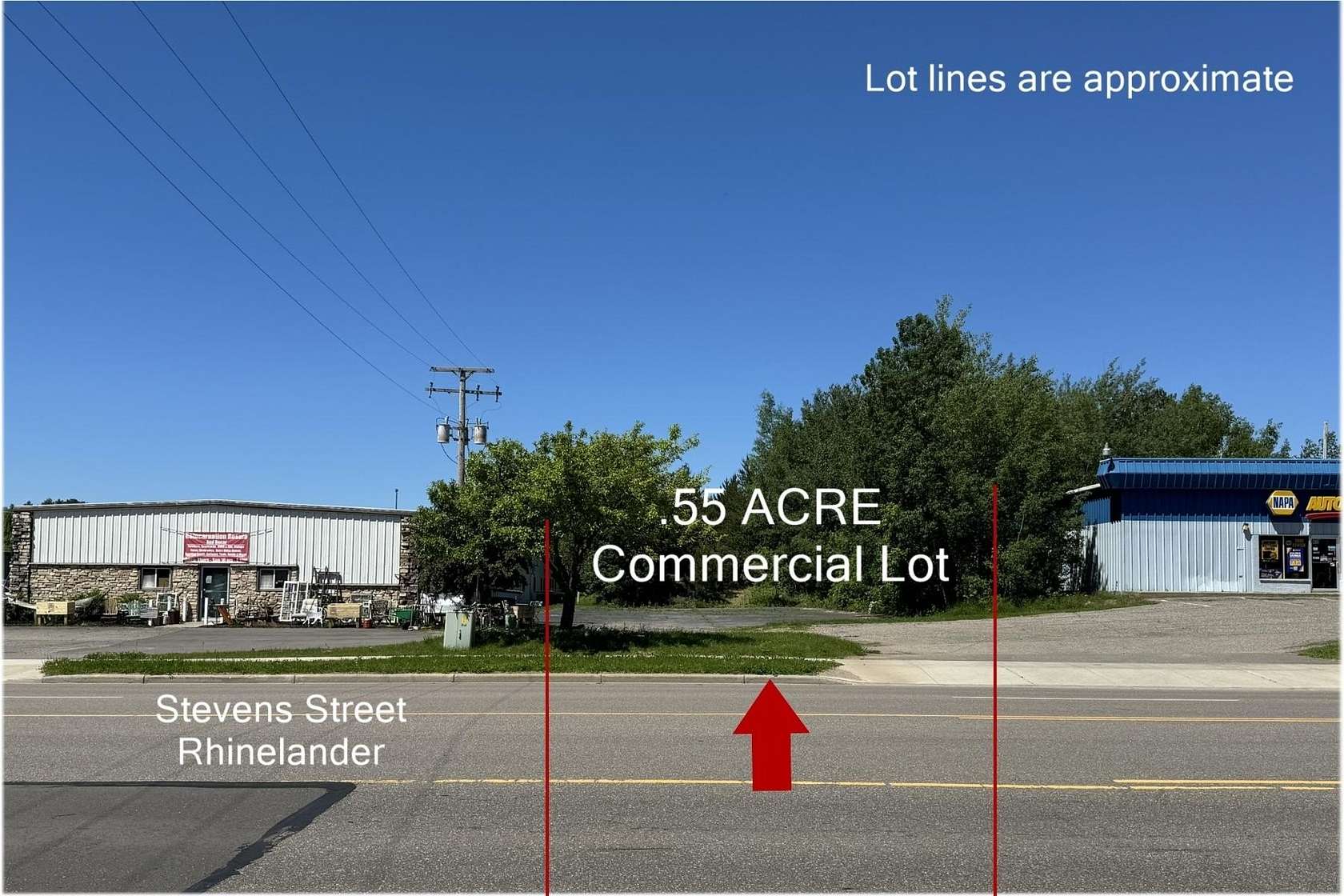 0.55 Acres of Commercial Land for Sale in Rhinelander, Wisconsin