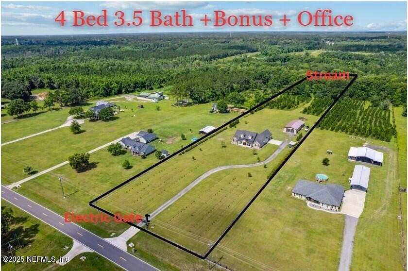 7.12 Acres of Residential Land with Home for Sale in Hilliard, Florida