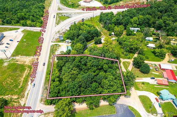 1.5 Acres of Commercial Land for Sale in Hardy, Arkansas