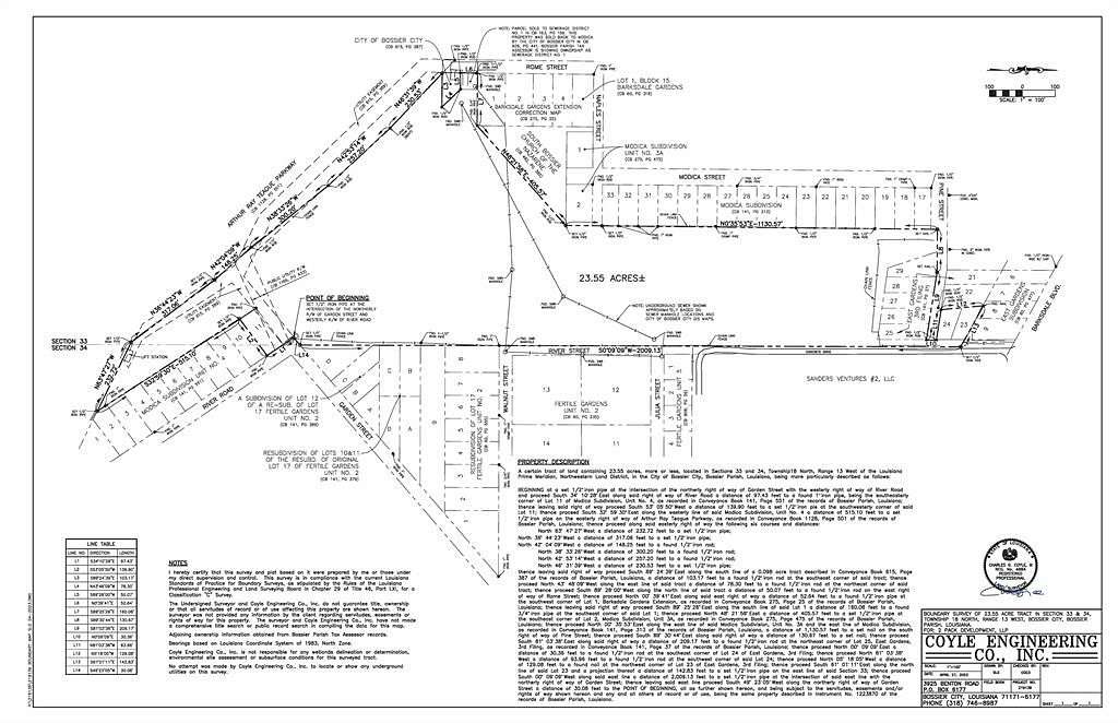 23.6 Acres of Mixed-Use Land for Sale in Bossier City, Louisiana