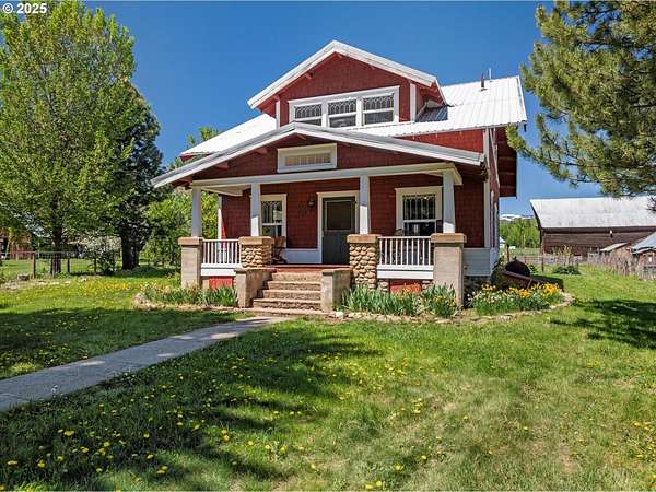 5.83 Acres of Residential Land with Home for Sale in Halfway, Oregon