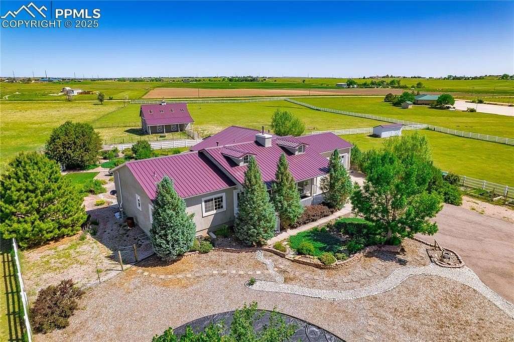 5.53 Acres of Land with Home for Sale in Peyton, Colorado