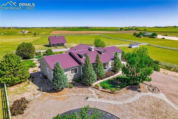 5.53 Acres of Land with Home for Sale in Peyton, Colorado