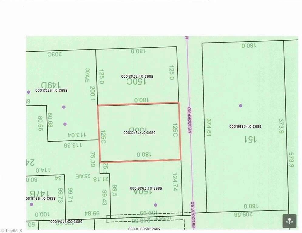 0.52 Acres of Commercial Land for Sale in Clemmons, North Carolina