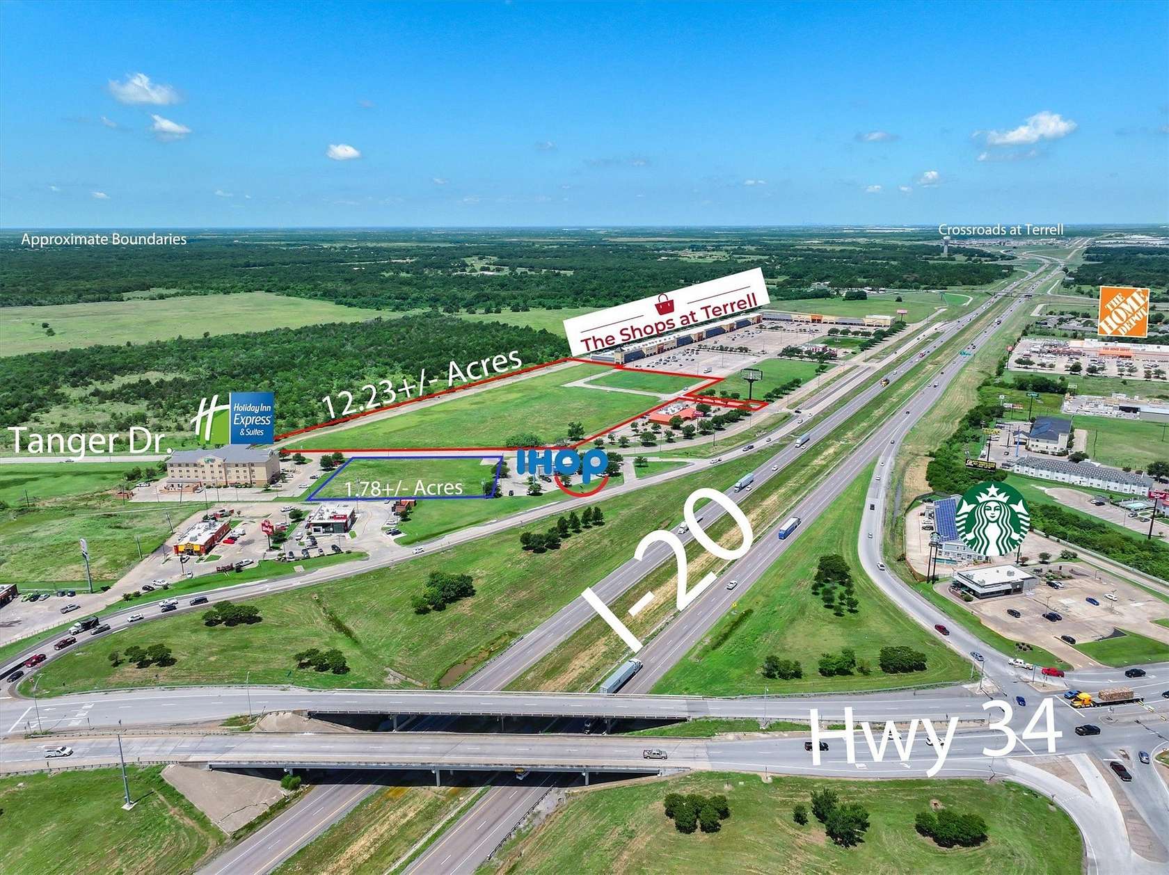 12.2 Acres of Commercial Land for Sale in Terrell, Texas