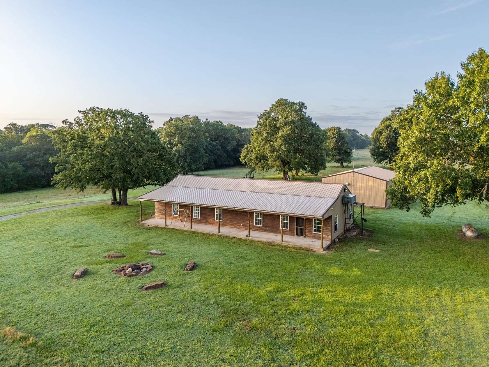 100 Acres of Land with Home for Sale in Stuart, Oklahoma