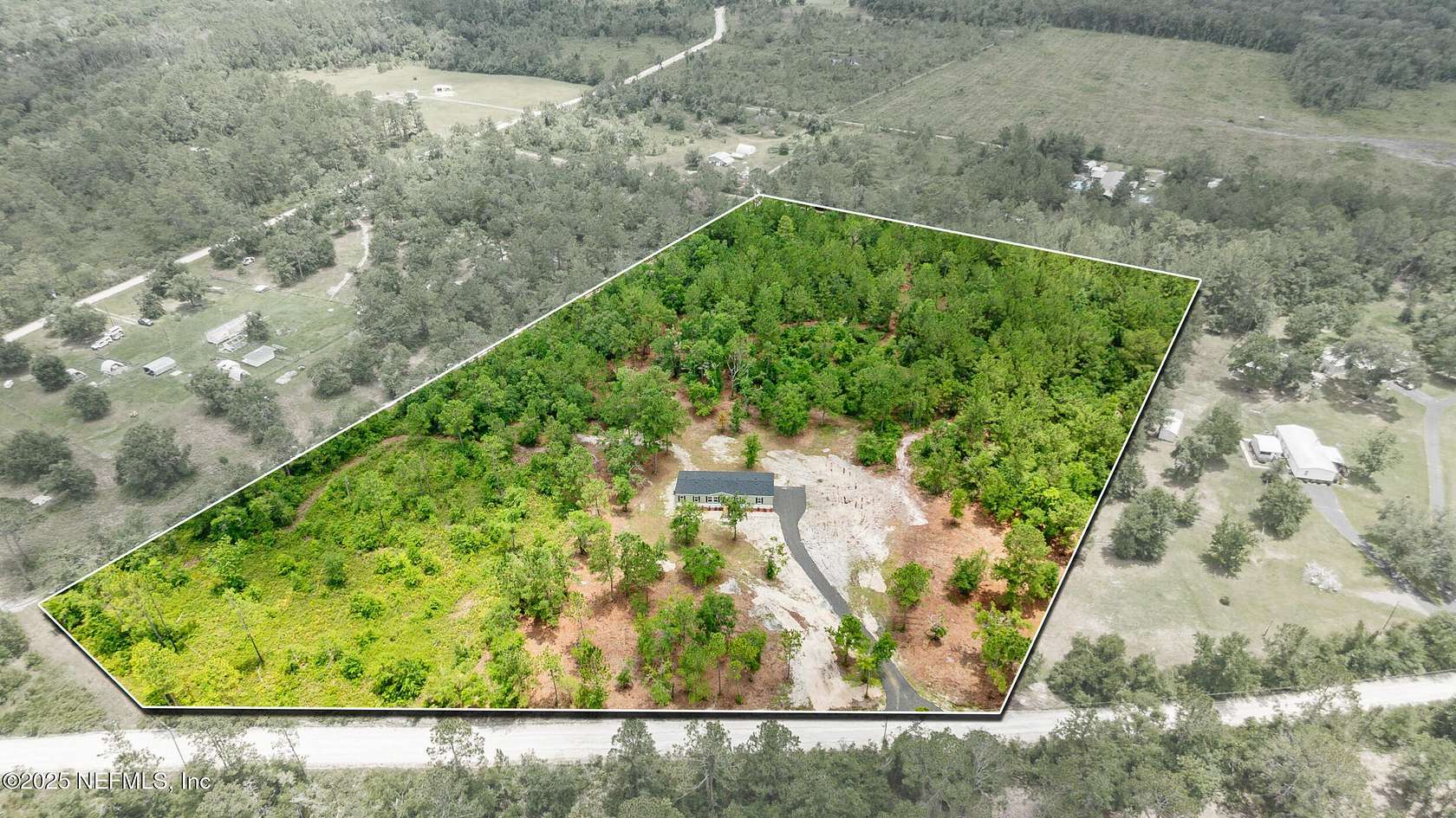 9.86 Acres of Residential Land with Home for Sale in Lake City, Florida