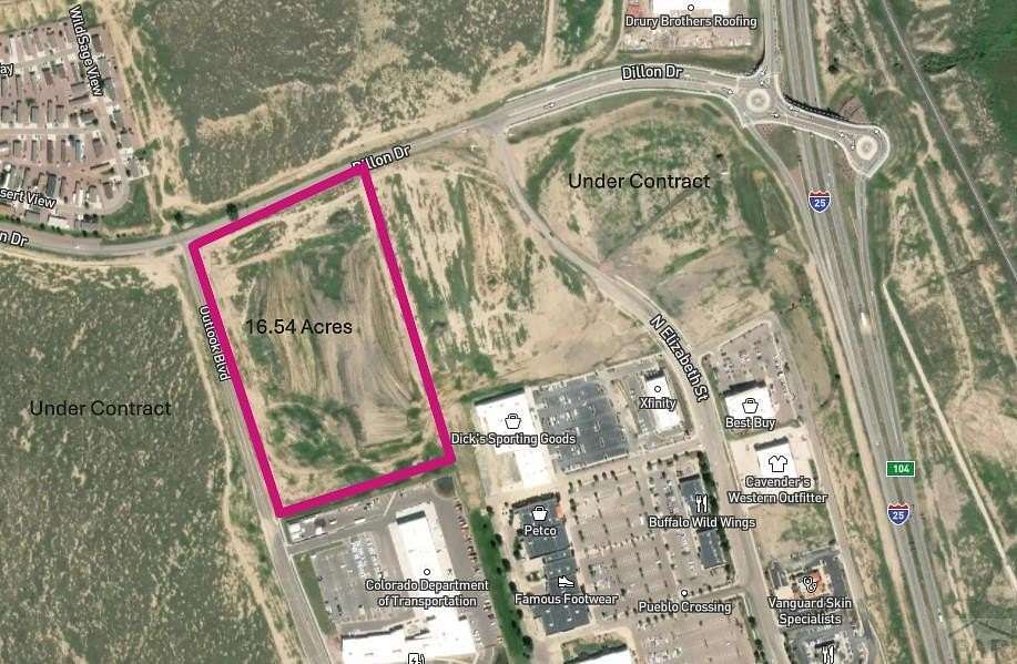 16.5 Acres of Commercial Land for Sale in Pueblo, Colorado