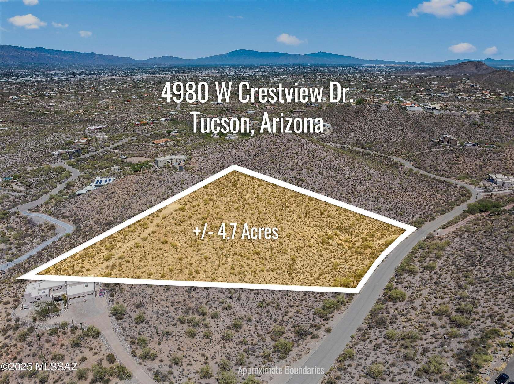 4.7 Acres of Residential Land for Sale in Tucson, Arizona