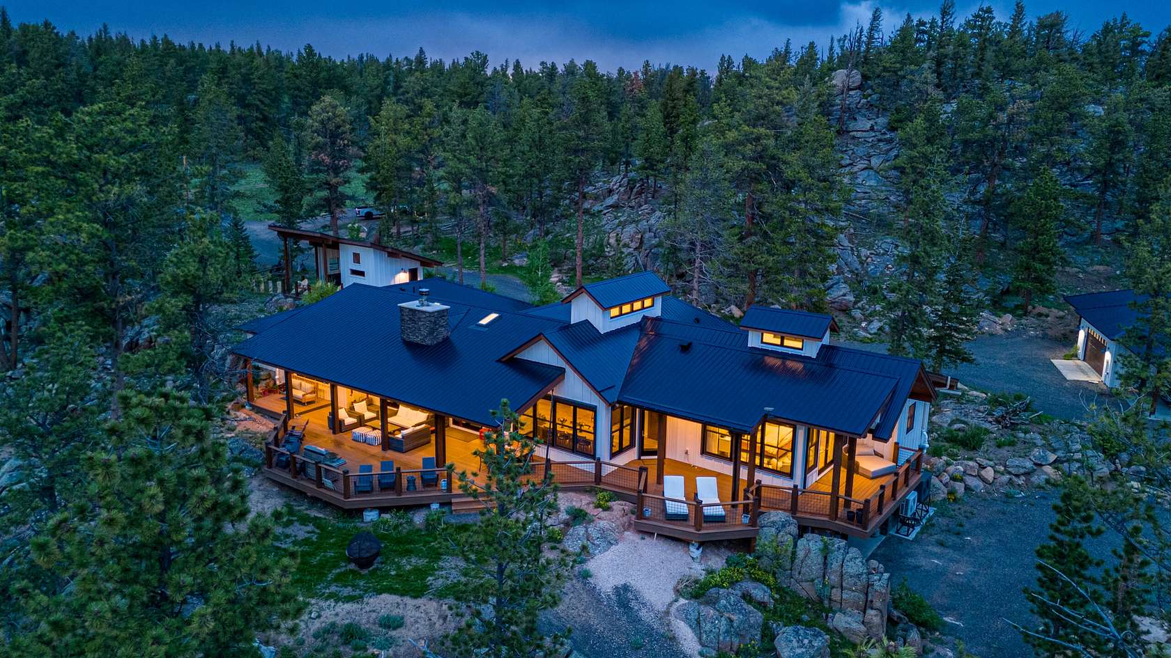 175 Acres of Recreational Land with Home for Sale in Red Feather Lakes, Colorado