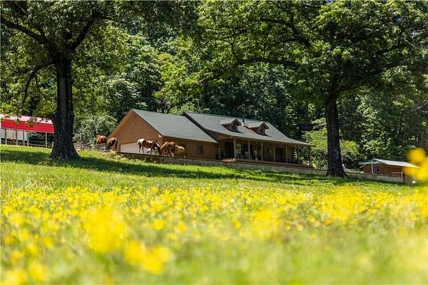 88.4 Acres of Land with Home for Sale in Prairie Grove, Arkansas