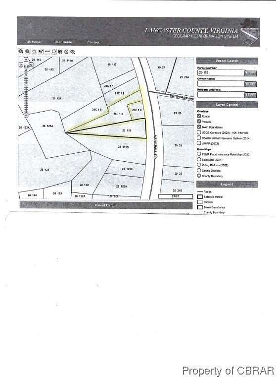 2 Acres of Land for Sale in Lancaster, Virginia