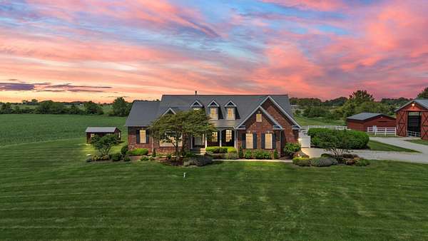 20 Acres of Agricultural Land with Home for Sale in Cedar Lake, Indiana