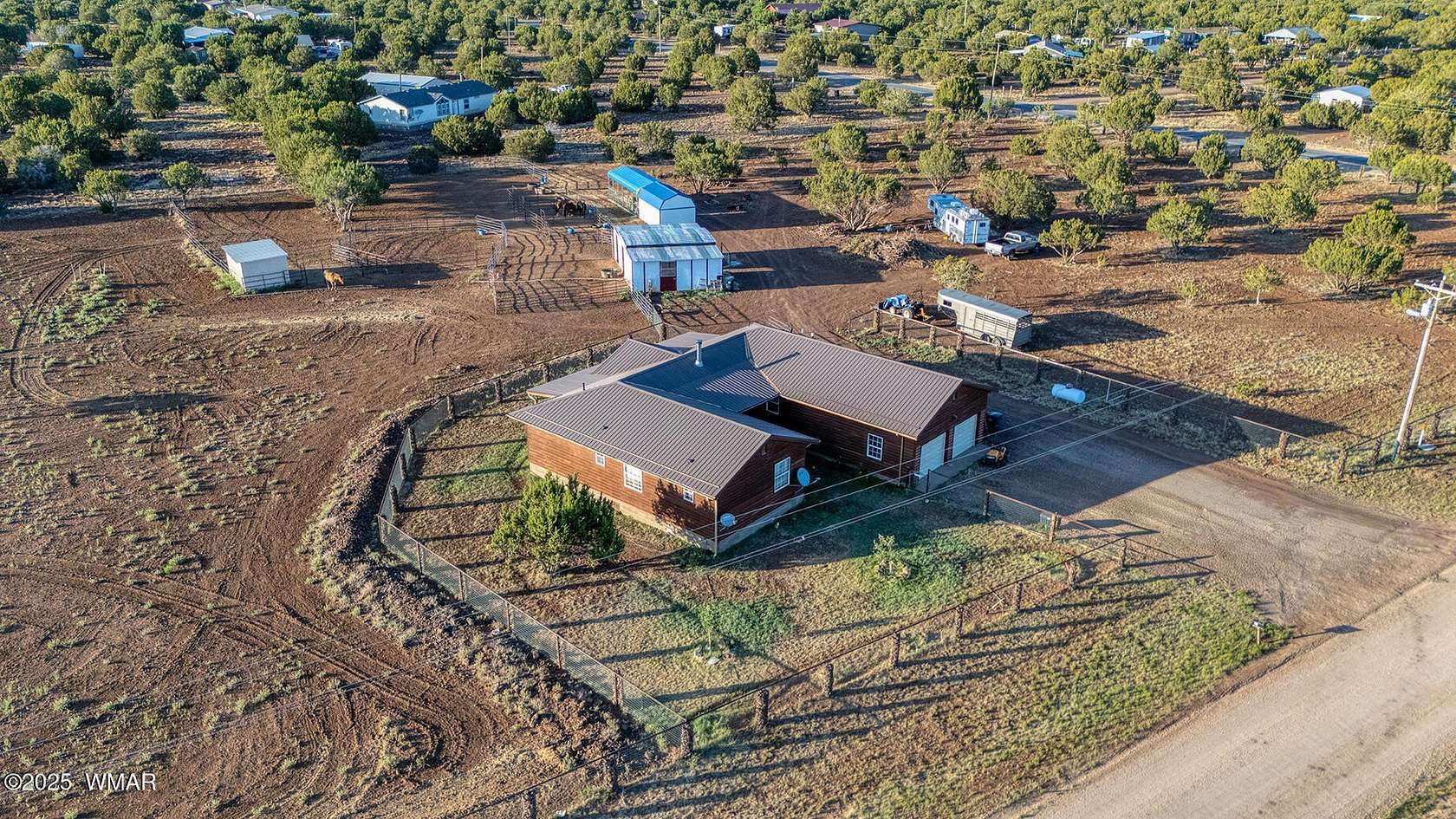 5 Acres of Land with Home for Sale in Vernon, Arizona