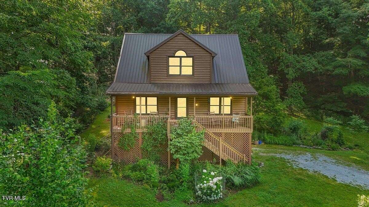 5 Acres of Residential Land with Home for Sale in Flag Pond, Tennessee