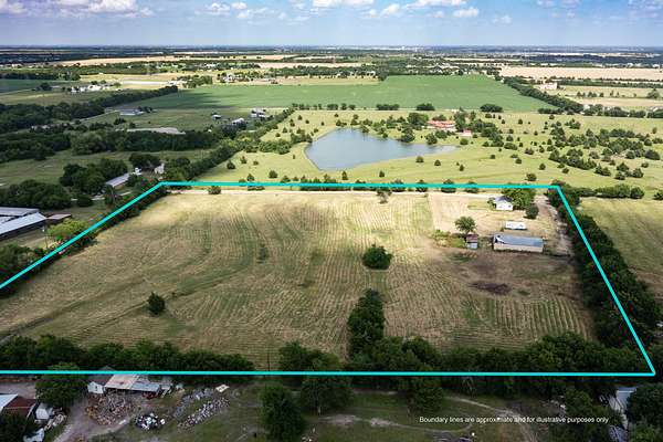 9.15 Acres of Land with Home for Sale in Fate, Texas